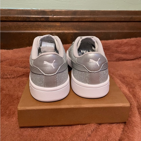 (Size: 4 UK) Puma Girls' Smash v2 Glitz Glam Sneakers - Picture 7 of 7